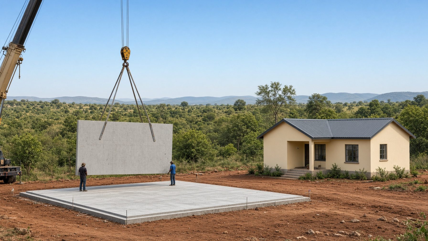 Housing installation on a prepared site — design inspiration